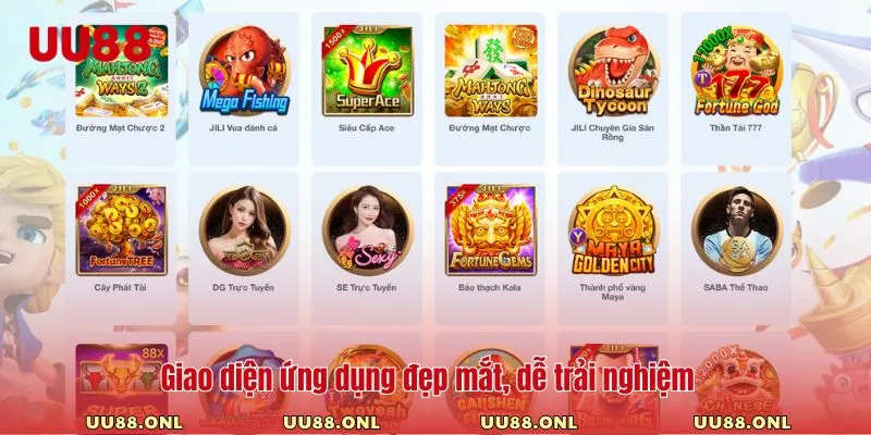 Giao diện ứng dụng đẹp mắt, dễ trải nghiệm